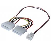EXERTIS CONNECT - EXC 146851, 0,25 m, Molex (4-pin), Molex (4-pin) + Fan (3-pin), Männlich, Weiblich, Gerade