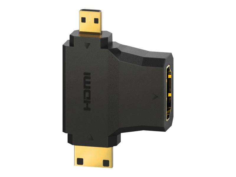Hama HDMI-Adapter - HDMI weiblich zu mini HDMI, mikro HDMI männlich