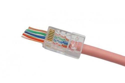 Modularstecker RJ45 easy plug, Cat. 6, UTP, für Patchkabel, zum Crimpen, VPE 10 Stück