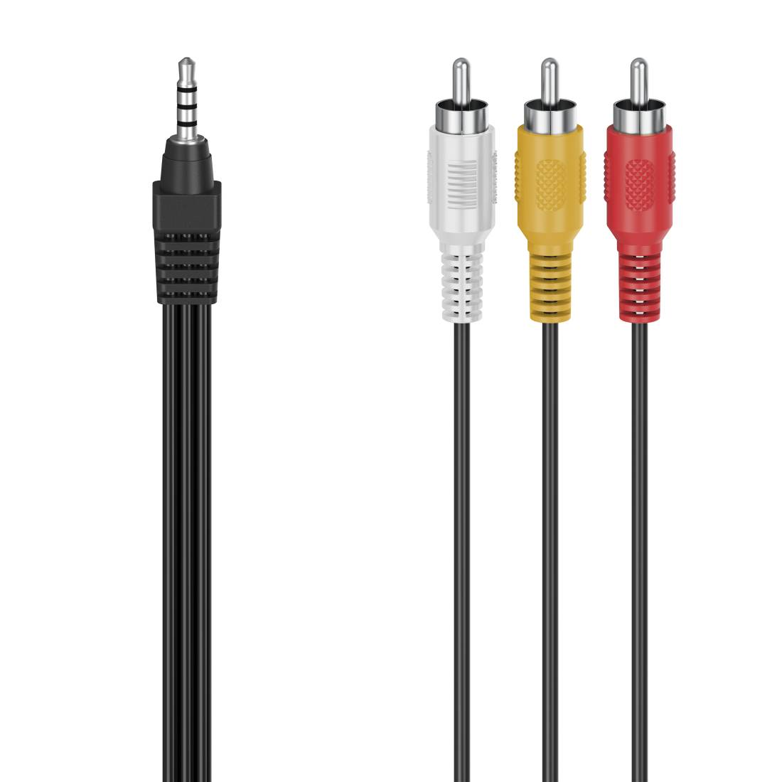 Hama Essential Line - Video- / Audiokabel - 4-poliger Mini-Stecker Stecker zu RCA Stecker