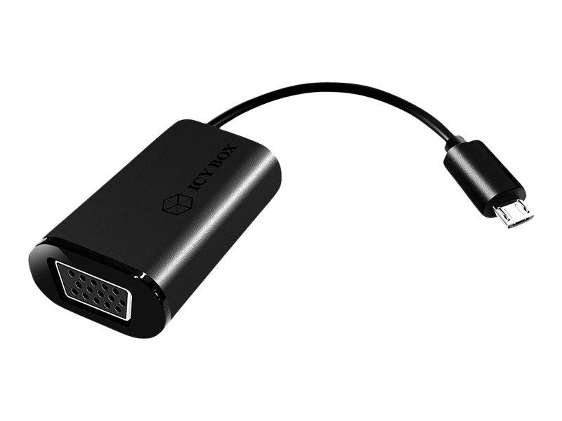 ICY BOX ICY BOX IB-AC518 - Externer Videoadapter - SlimPort - VGA - Schwarz