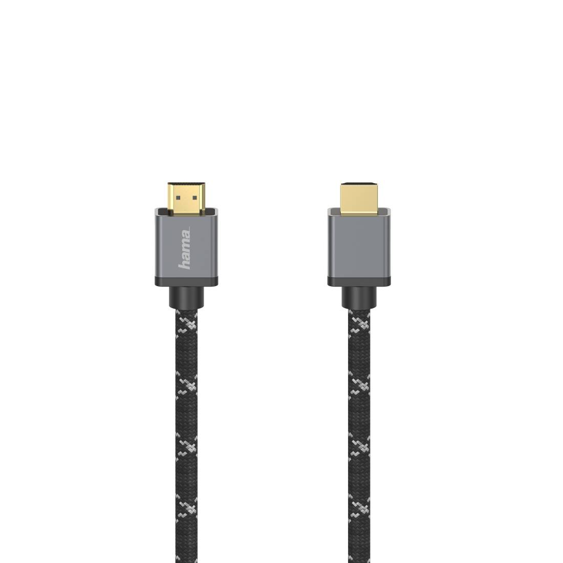 Hama Ultra High Speed HDMI?-Kabel, Stecker-Stecker, 8K, Metall, 1,0 m