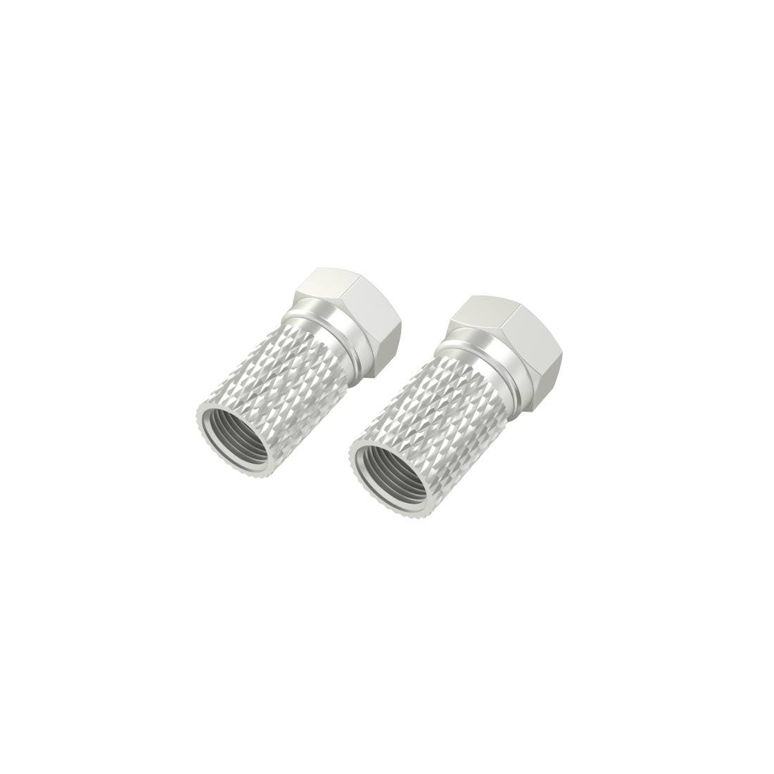 Hama F-Stecker, 7,0 mm, schraubbar, 4 Stück