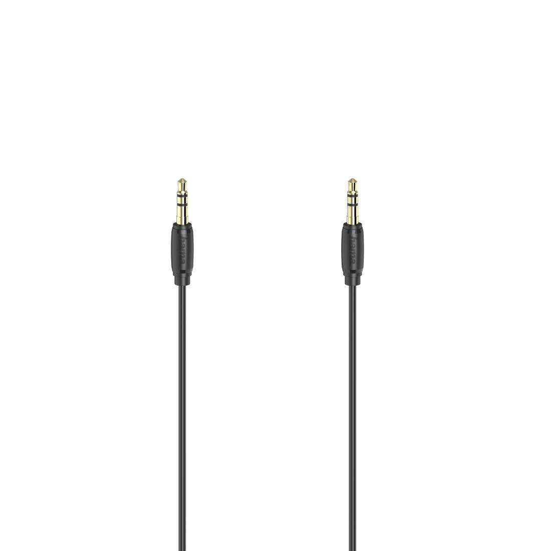 Hama Audio-Kabel, 3,5-mm-Klinken-St. - St., Stereo, vergoldet, ultradünn, 1,5 m