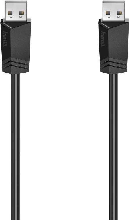 Hama Anschluss-/Verbindungskabel, a) von 1x USB-A Stecker, b) auf 1x USB-A Stecker, 1,5 Meter, doppe (00200601)