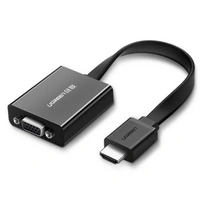 Ugreen Adapter HDMI - VGA Micro USB / Audio 3,5 mm Miniklinke schwarz Ugreen Adapter HDMI - VGA Micro USB / Audio 3,5 mm Miniklinke schwarz
