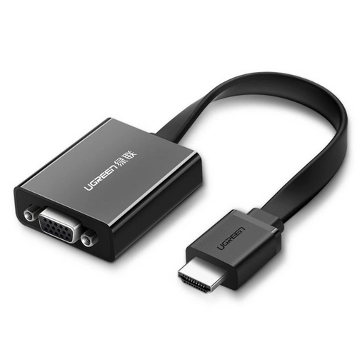 Ugreen Adapter HDMI - VGA Micro USB / Audio 3,5 mm Miniklinke schwarz Ugreen Adapter HDMI - VGA Micro USB / Audio 3,5 mm Miniklinke schwarz