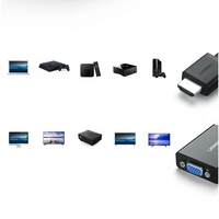 Ugreen Adapter HDMI - VGA Micro USB / Audio 3,5 mm Miniklinke schwarz Ugreen Adapter HDMI - VGA Micro USB / Audio 3,5 mm Miniklinke schwarz