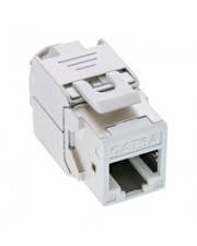 InLine 8er Pack Keystone RJ45 Buchse geschirmt Cat.6A weiß mit farbiger Front zur einfachen Kennzeichung im Netzwerkschrank 8 Stück in einer VPE. LS