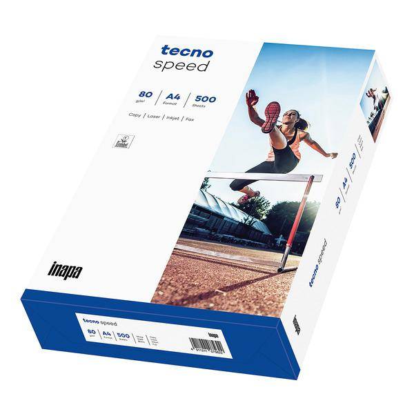 tecno Speed Papier 97737 Din A4, weiß, 80 g/qm, 500 Blatt