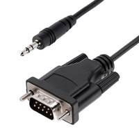 StarTech.com 3ft (1m) DB9 to 3.5mm Serial Cable for Serial Device Configuration, RS232 DB9 Male to 3.5mm Cable for Calib