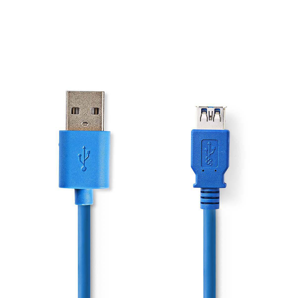 Nedis USB-Kabel| USB 3.2 Gen 1| USB-A Stecker| Buchse| 5 Gbps| Vernickelt| 2 - Kabel - Digital/Daten