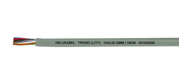 Helukabel TRONIC - Niederspannungskabel - Grau - Polyvinylchlorid (PVC) - Cooper - 3x0.34 mm² - -5 - 80 °C