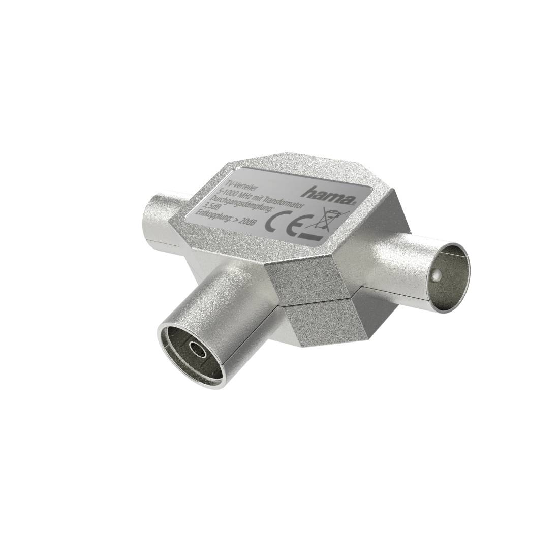 Hama Classic Line - Antennen-Splitter - IEC-Anschluss weiblich zu IEC-Anschluss männlich