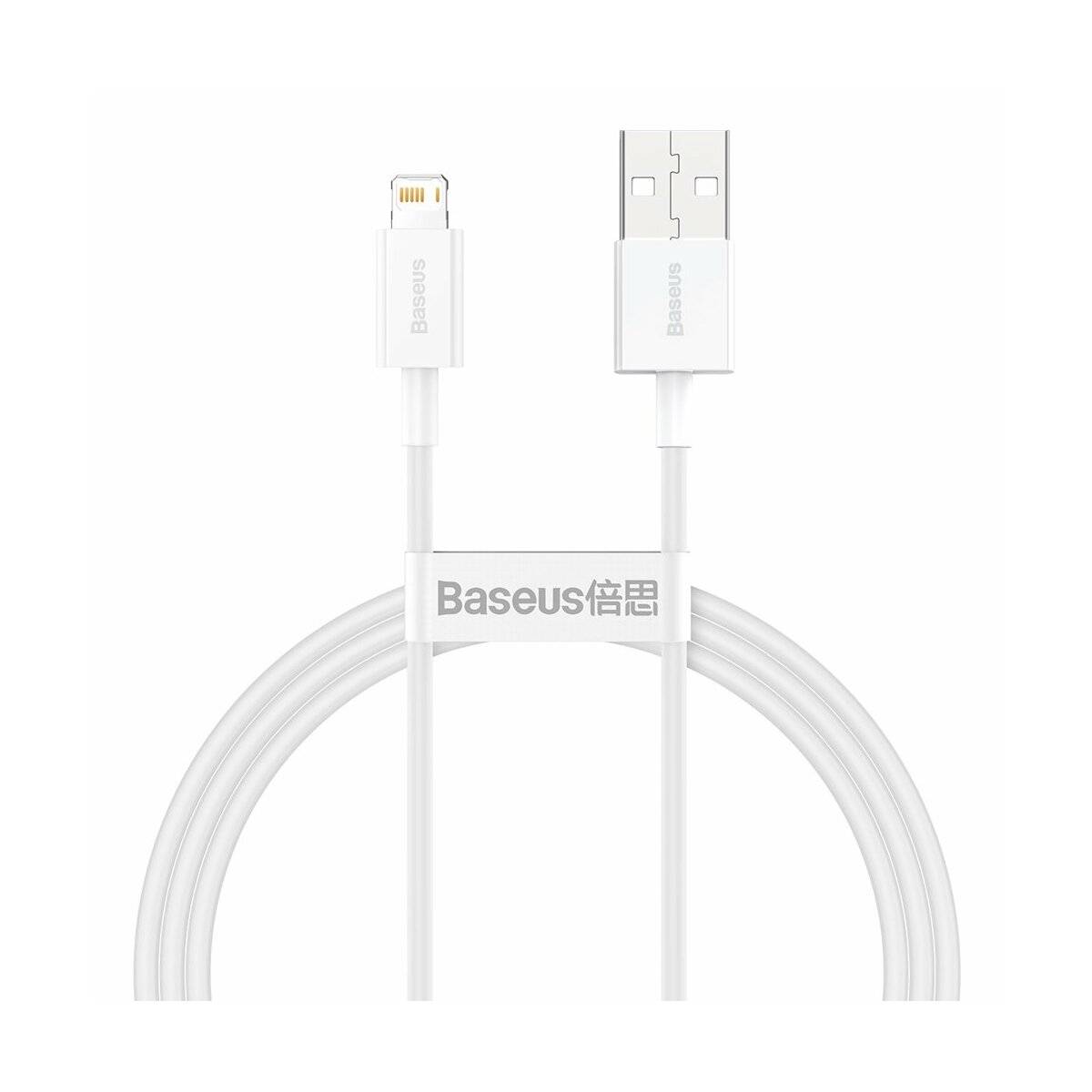 Baseus Superior USB-Kabel Ladekabel - iPhone 2.4A 1 m Weiß