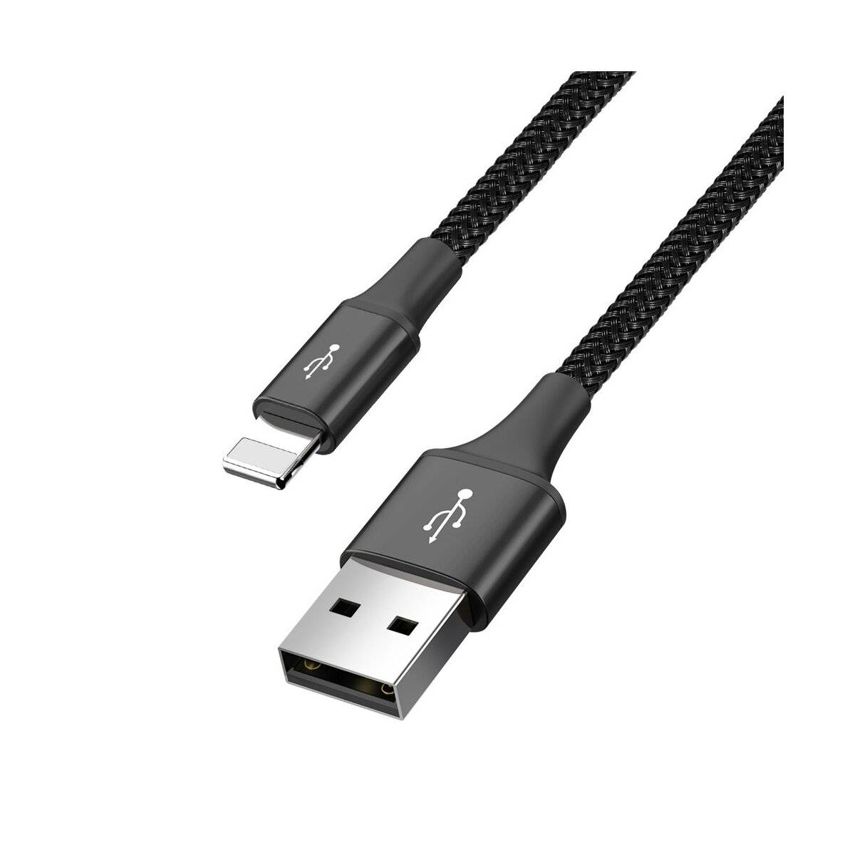 Baseus Kabel USB Kabel 4in1 iPhone / 2x USB Typ C / Micro USB Kabel mit Nylon geflochtenes 3.5A 1.2m schwarz (CA1T4-B01)