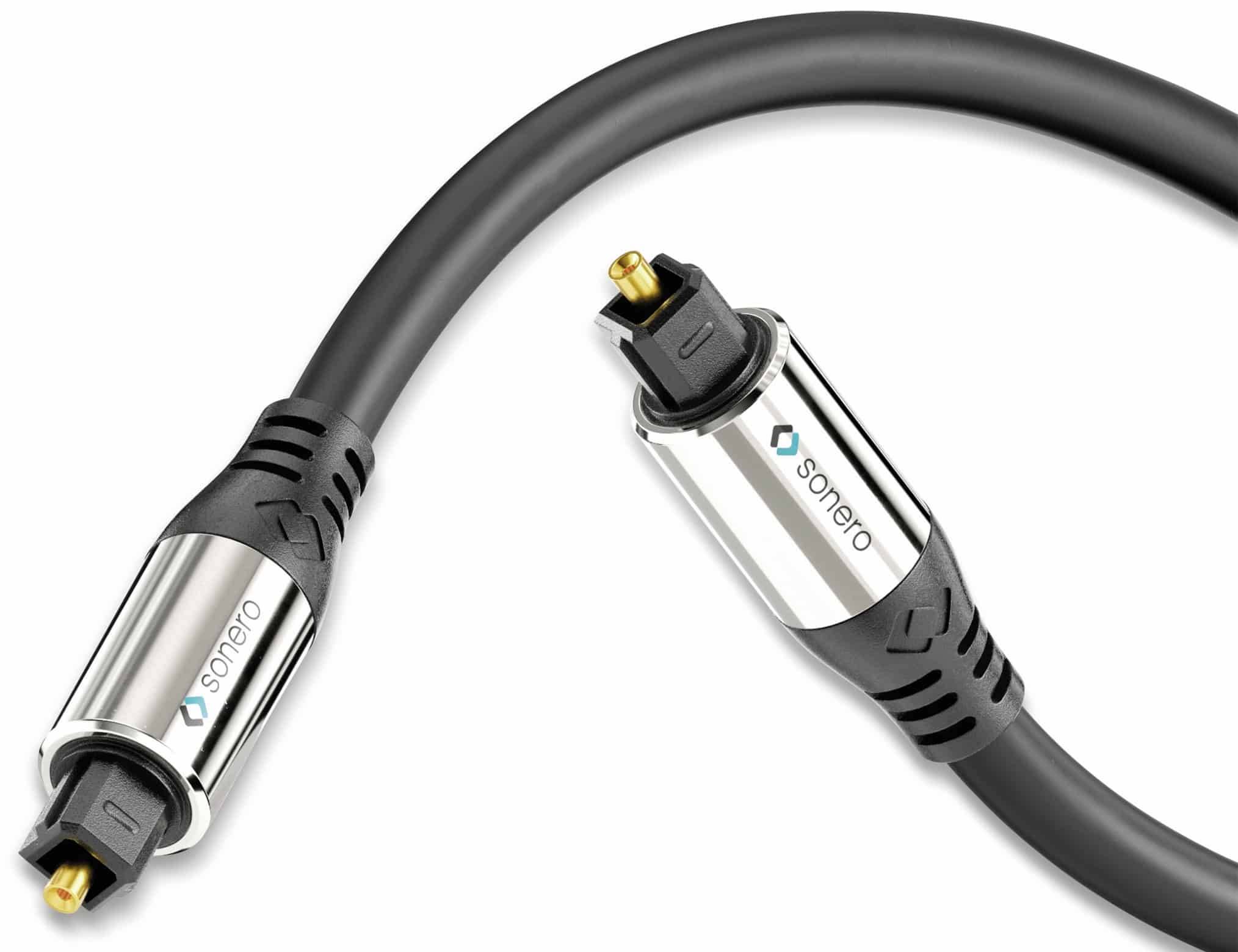SONERO Lichtleiter-Kabel, 3 m, schwarz