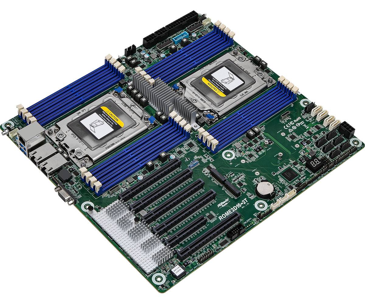 Asrock ROME2D16-2T, AMD, LGA 4094, AMD EPYC 7003, DDR4-SDRAM, DIMM, 1.2 V
