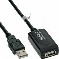 Hapena USB2AAVA10, 10 m, USB A, USB A, USB 2.0, 480 Mbit/s, Schwarz