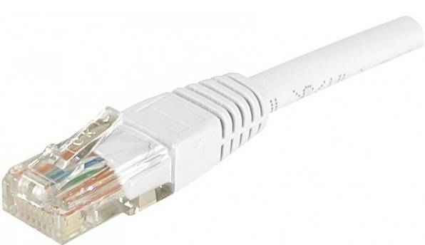 Patchkabel Cat. 6, U/UTP, weiß, 3,0 m