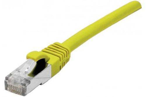 Patchkabel Cat. 6, F/UTP, halogenfrei, mit Rastnasenschutz, gelb, 20,0 m