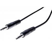 Audiokabel 3,5 mm Klinkenstecker an 3,5 mm Klinkenstecker, schwarz, 10,0 m