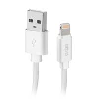 SBS TECABLPOLOLIG89W, 1 m, Lightning, USB A, Männlich, Männlich, Weiß