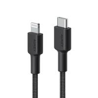 AUKEY CB-CL03, 2 m, Lightning, USB C, Männlich, Männlich, Schwarz