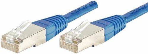 Patchkabel Cat. 5e, F/UTP, blau, 0,7 m