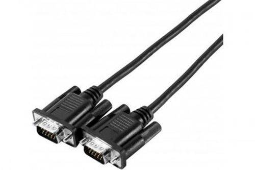 S-VGA Monitorkabel "Basic", 15pol HD D-Sub St./St., 3,0 m, schwarz