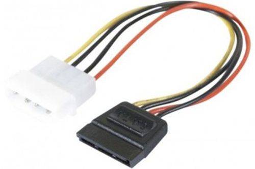 EXERTIS CONNECT - EXC 147550 - 0,15 m - Molex (4-pin) - SATA 15-pin - Gerade - Gerade - Mehrfarbig