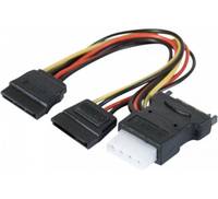 EXERTIS CONNECT - ATEN 147557, 0,3 m, SATA I, SATA 15-Pin, 2 x SATA 15-Pin + Molex (4-Pin), Männlich/Weiblich, Gemischte