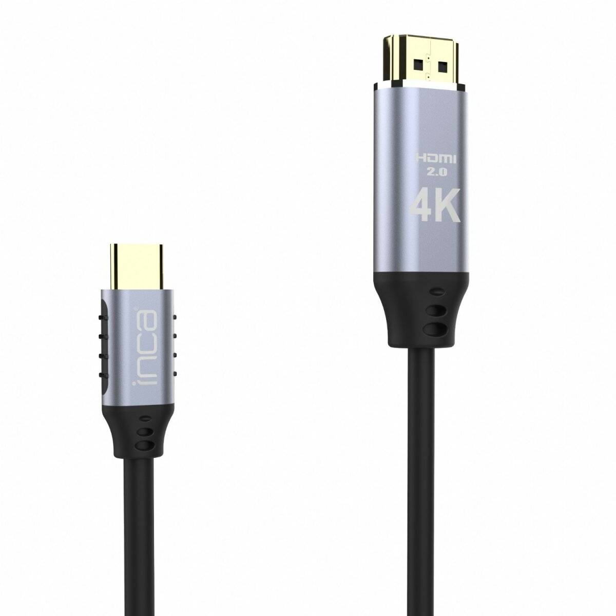 Inca ITCH-20, 2 m, USB Typ-C, HDMI, Männlich, Männlich, Gerade