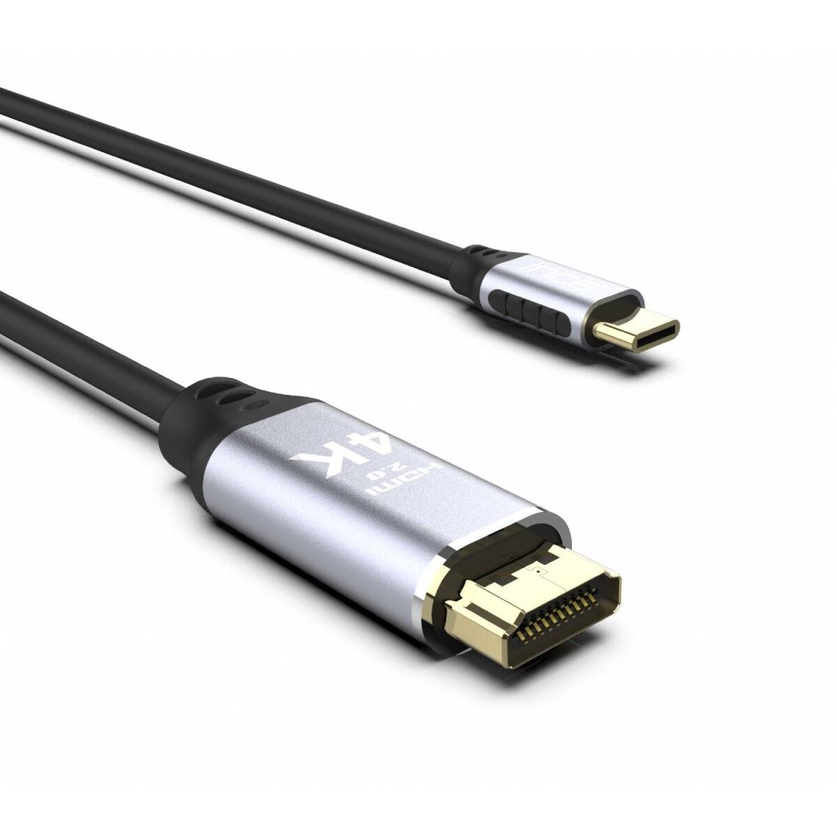 Inca ITCH-20, 2 m, USB Typ-C, HDMI, Männlich, Männlich, Gerade
