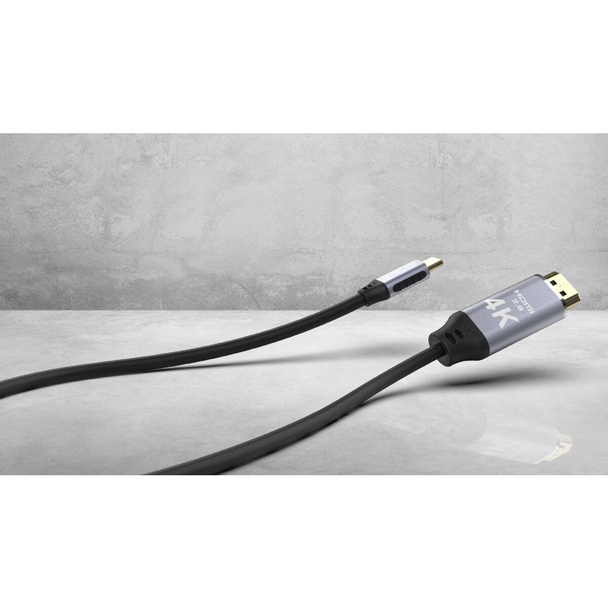 Inca ITCH-20, 2 m, USB Typ-C, HDMI, Männlich, Männlich, Gerade