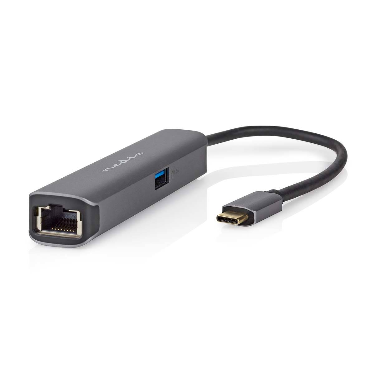 Nedis CCBW64220AT02 - USB 3.2 Gen 1 (3.1 Gen 1) Type-C - 100 W - 5000 Mbit/s - Anthrazit - 4K Ultra HD - 60 Hz