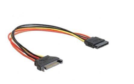 Gembird CC-SATAMF-01 - Spannungsversorgungs-Verlängerungskabel - SATA-Stromstecker (W)