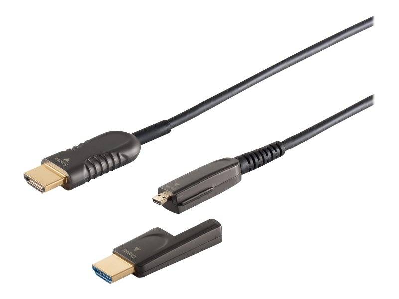 ShiverPeaks S-Impuls - HDMI-Kabel - HDMI männlich zu mikro HDMI männlich - 20 m