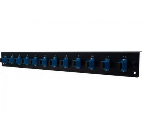 Dexlan 395426, Rackeinbau, 1U, Faser, SC UPC SM Simplex, Schwarz, Blau