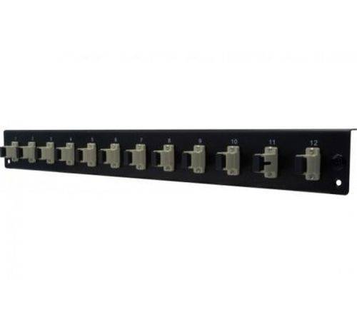 Dexlan 395430, Rackeinbau, 1U, Faser, SC UPC MM Simplex, Schwarz, Grau