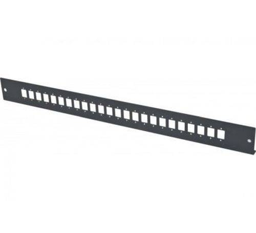 Dexlan LWL Frontplatte unbestückt für LWL Spleißbox, 24 x LC Duplex