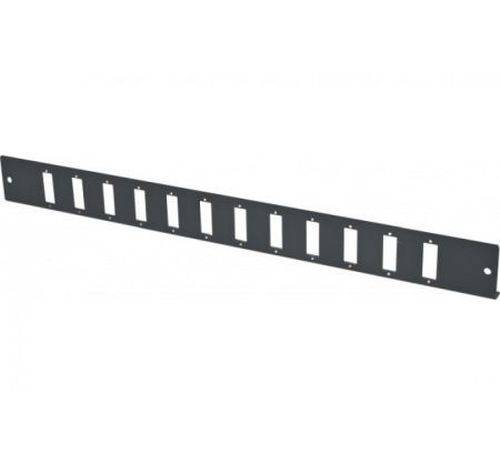 Dexlan LWL Frontplatte unbestückt für LWL Spleißbox, 12 x SC Duplex