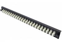 Dexlan 395439, Rackeinbau, 1U, Faser, LC UPC MM Duplex, Schwarz, Weiß