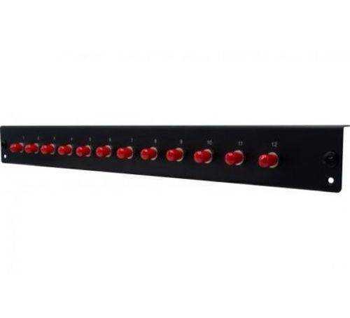 Dexlan 395442, Rackeinbau, 1U, Faser, ST MM, Schwarz, Rot