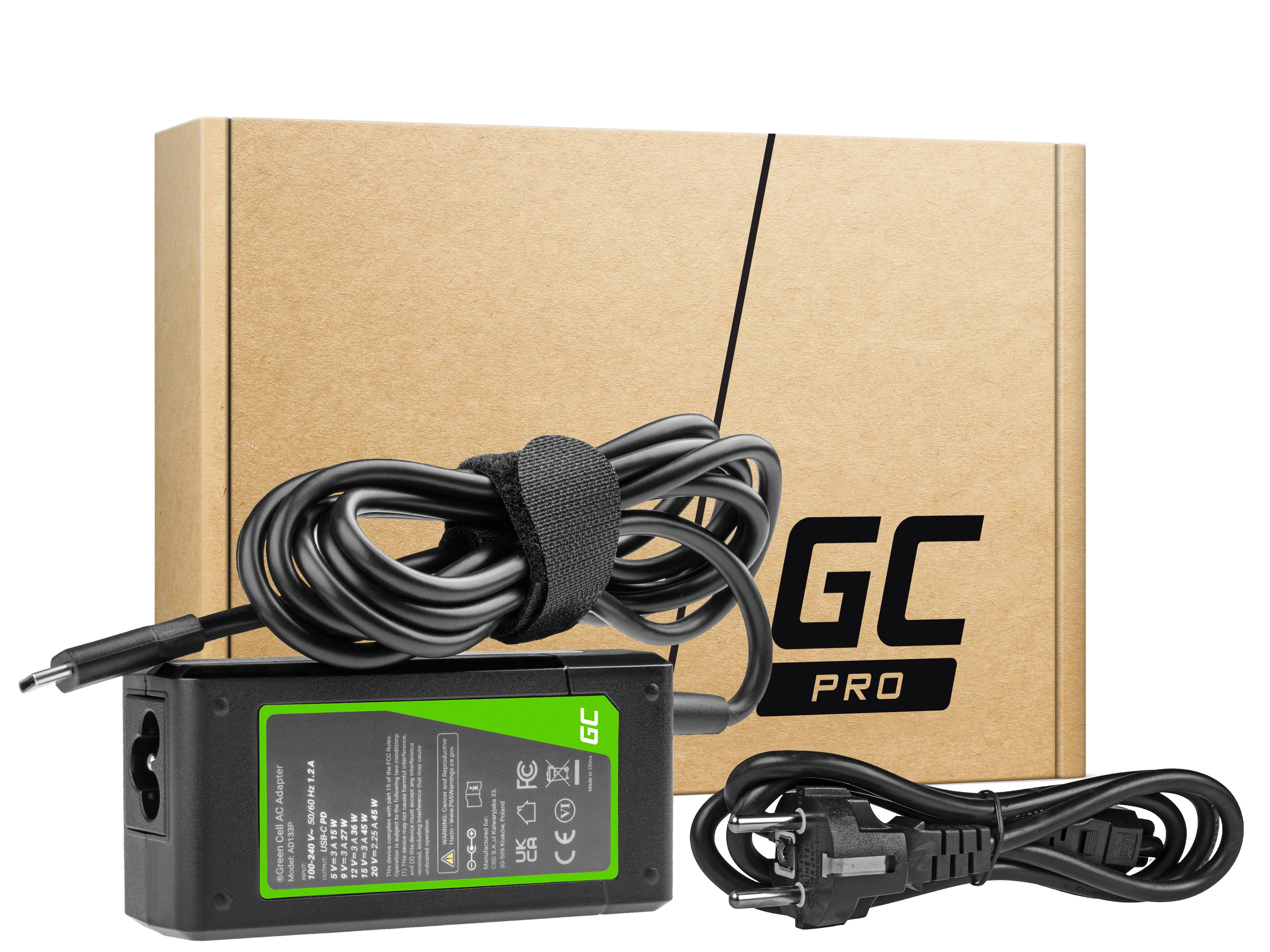Green Cell PRO - Netzteil - USB-C - AC - 45 Watt