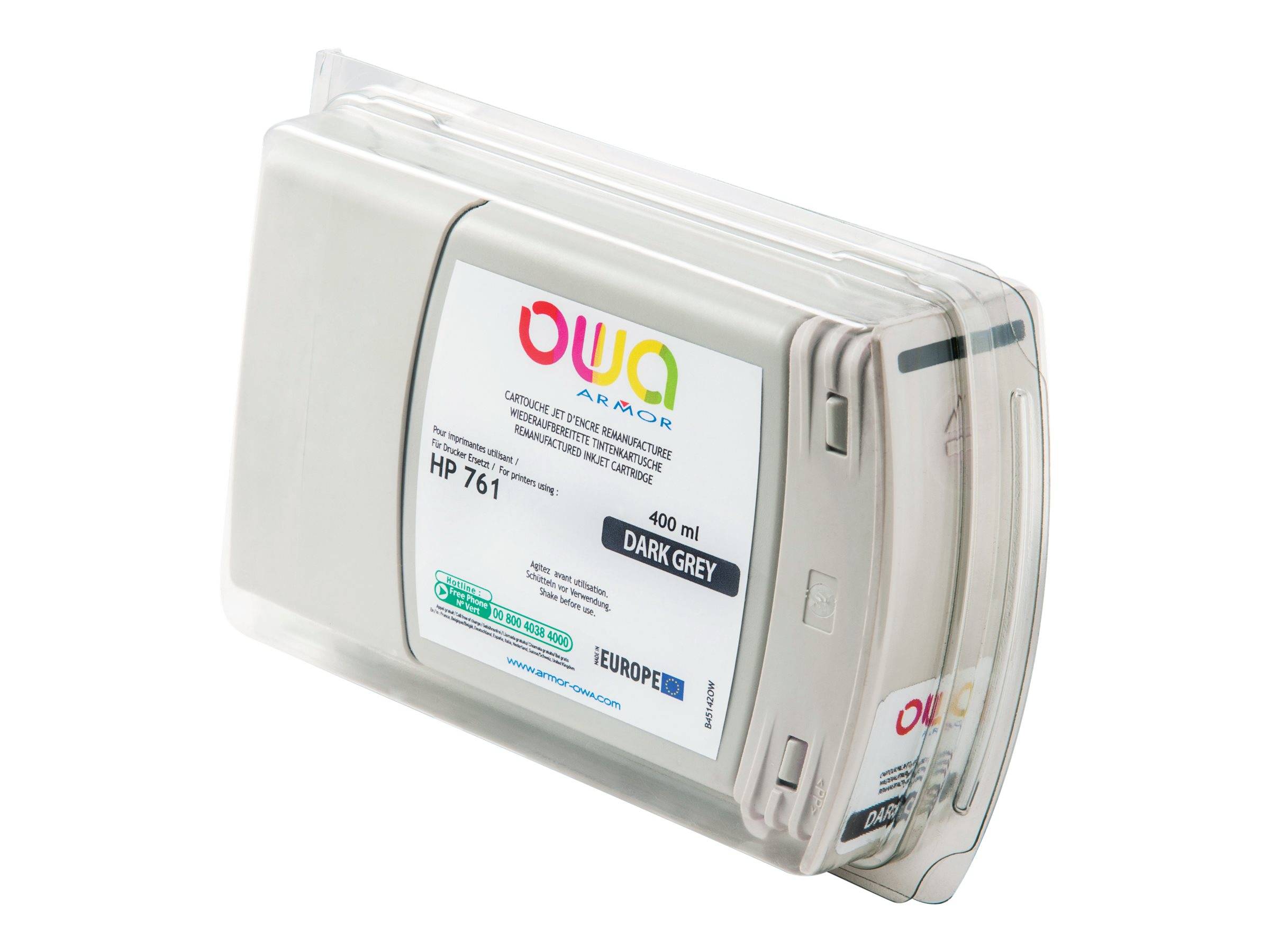 Armor OWA - 400 ml - Dunkelgrau - kompatibel - wiederaufbereitet - Tintenpatrone