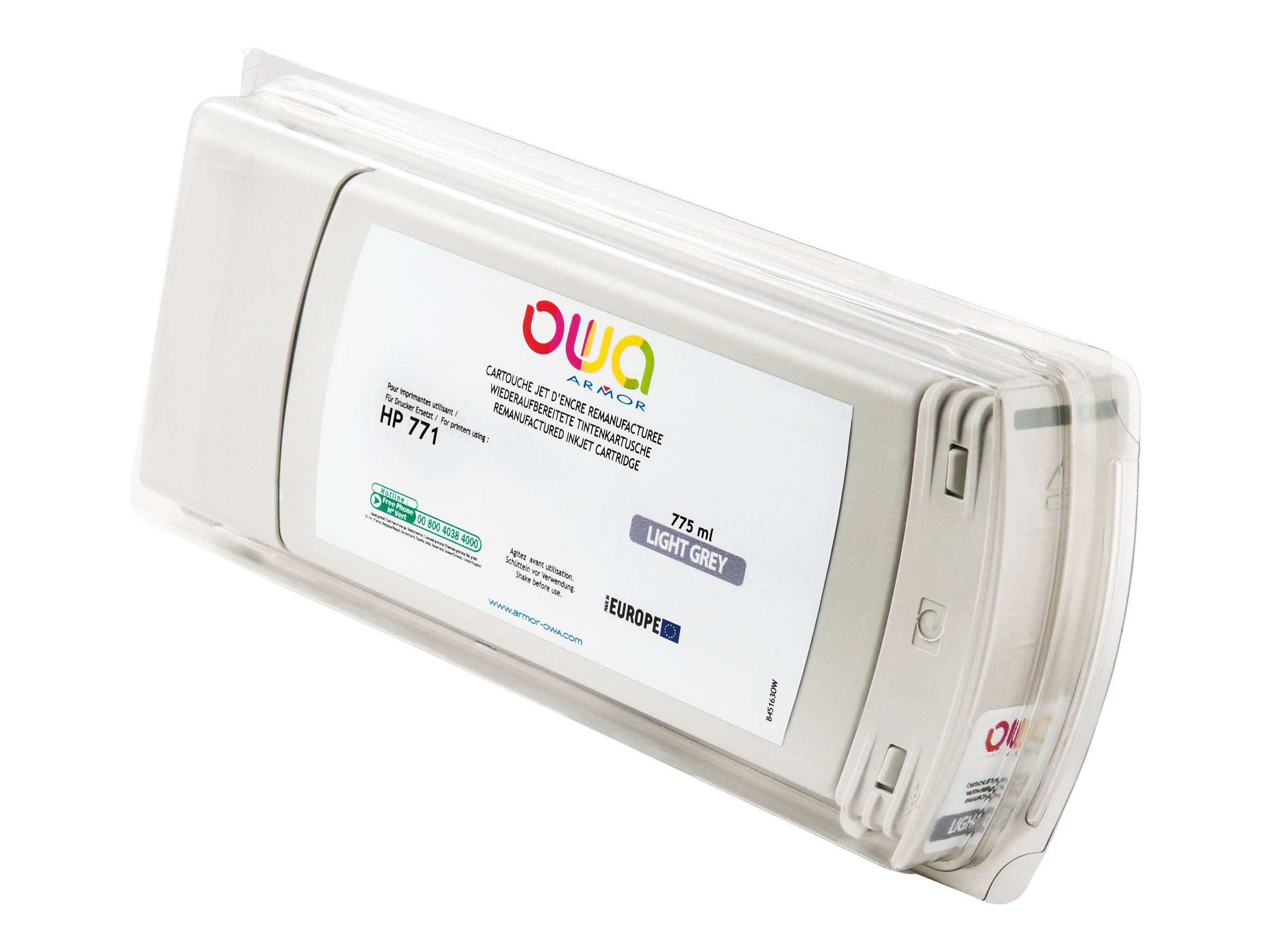 Armor OWA - 775 ml - Hellgrau - kompatibel - wiederaufbereitet - Tintenpatrone (