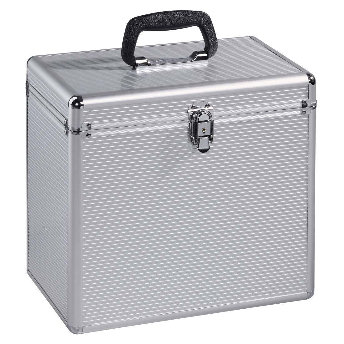 Hama LP-Koffer 50, Alu-Look, Silber