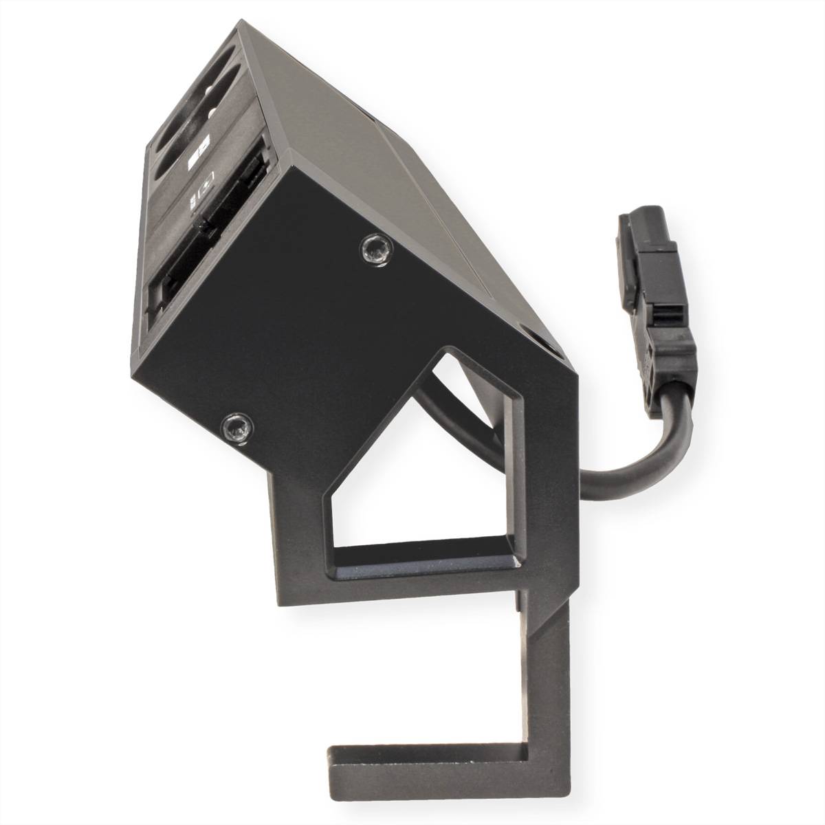 BACHMANN DESK2 2xUTE 1xUSB C 30W 1xCM 0,2m GST18 RAL9005