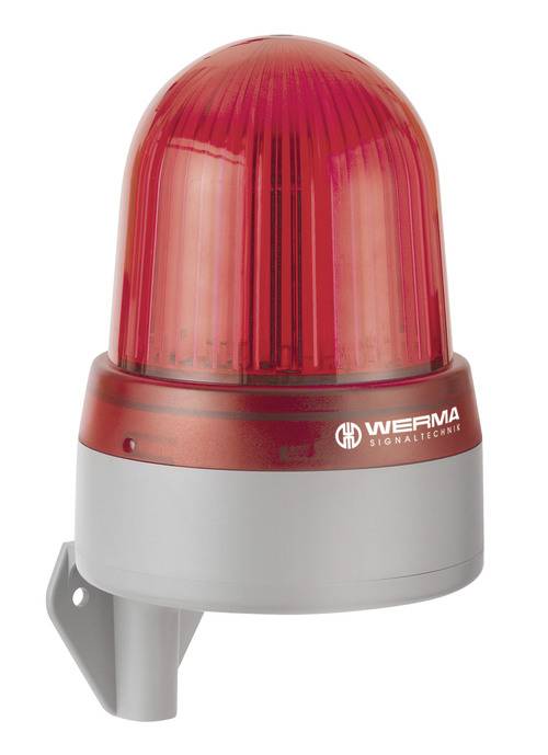 WERMA Signaltechnik LED-Sirene WM 32 Töne 10-48VAC/DC rotWandmontage 43310070